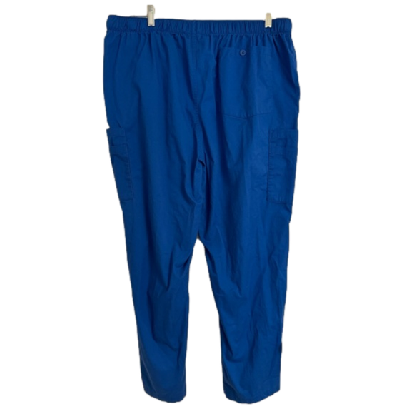 Cherokee Men XL Royal Blue Scrub Pant Workwear Core Stretch Fly Front Cargo 4243 - Picture 2 of 3